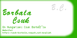 borbala csuk business card